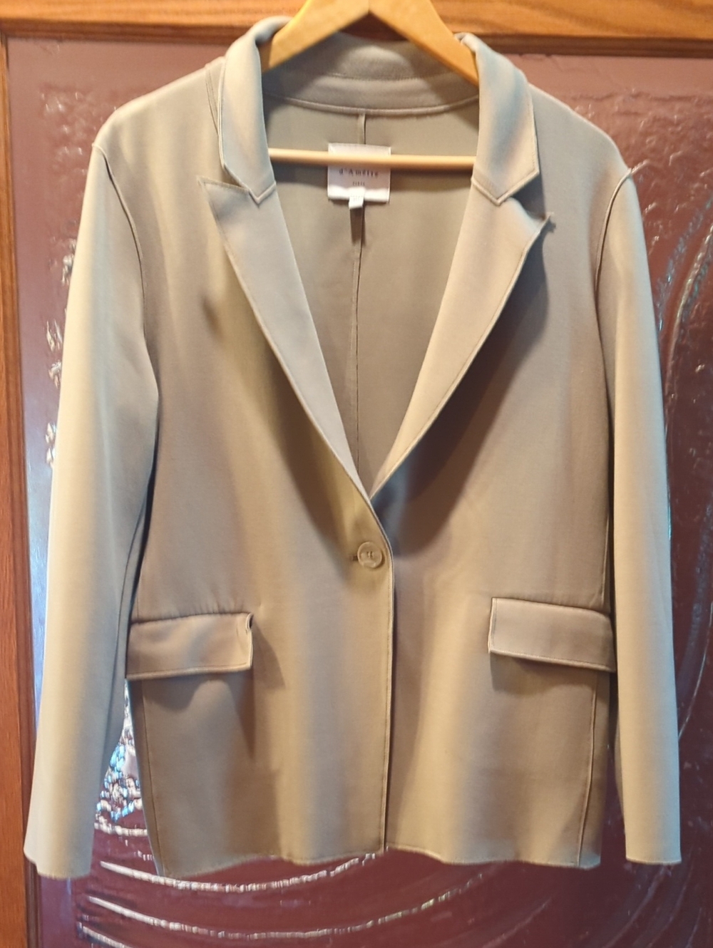 Women's Single-Button Light Beige Blazer